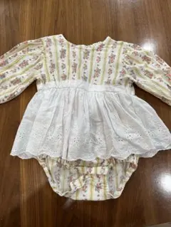 専用 cottoli 花柄ストライプロンパース