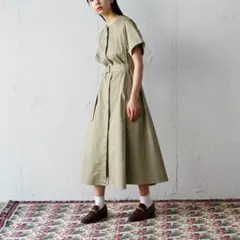 foufou ノーカラープリミティブワンピース　裾上げ済み