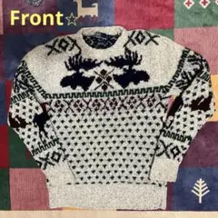 RALPH LAUREN / W Moose ski Sweater M