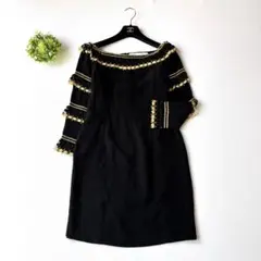 Christian Dior クチュール金糸刺繍 シルクドレス ヴィンテージのサムネイル