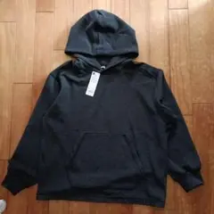 GU ヘビーワッフルパーカー M ダークグレー