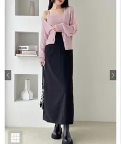 バックスリットタイトロングスカート [sm14]