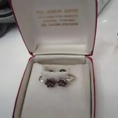 THAI JEWELRY 花デザイン イヤリング 14K