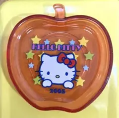 2005年制　Hello kitty 星　赤りんごスケルトン　ミニ絵皿　小物入のサムネイル