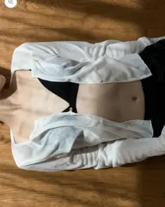 Sheer Button Cardi (Ivory) commesi