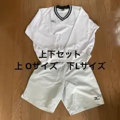 ミズノ スポーツウェア 上下セット Vネックトレーナー　ハーフパンツ　練習用