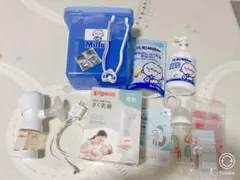 Pigeon コードレス電動さく乳器とミルトンセット