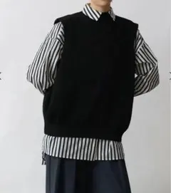 BLANC basque ブランバスク アランニット アーミーベスト - メルカリ