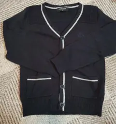 COMME CA ISM ネイビー カーディガン S（100〜110）