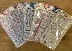 【タイムセール】キャラクターステッカー　ぷっくりシール　硬いシール 6枚セット