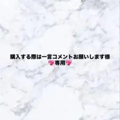 購入する際は一言コメントお願いします様　専用ページ