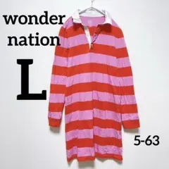 wonder nation 赤・ピンク ワンピース 多分キッズ【L】可愛い