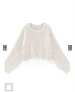 GRL ショート丈フェザーニットプルオーバー kz119