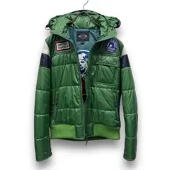 HYSTERIC GLAMOUR グリーンダウンジャケット ヒステリックグラマーのダッドなハイテクジャケットがあるじゃ