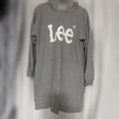 Lee フーデッド スウェット ワンピース グレー Lのサムネイル