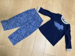 恐竜プリント冬用パジャマ