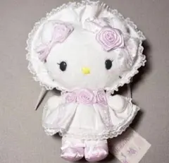 ホワイトフリル　ハローキティ 　ぬいぐるみ　サンリオ
