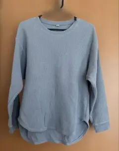 ユニクロ　ワッフルクルーネックT