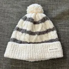 ジェラートピケ　ベビー　ポンポン ボーダー ニット帽　ジェラピケ