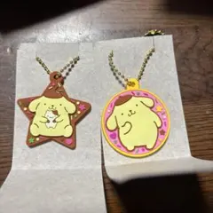 ポムポムプリン 星型アクリルキーホルダー　二個セット