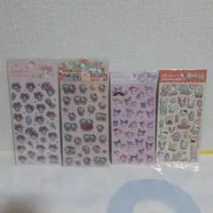 ぷくっとサンリオキャラクターシール4シートセット
