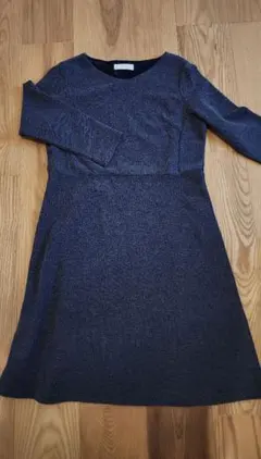 anySIS　長袖 ひざ丈ワンピース