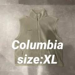 Columbia フリースベスト ベージュ カーキ XLサイズ