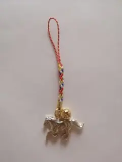 干支ストラップ 午年 馬 2026 招福干支 縁起物 根付 キーホルダー 鈴付