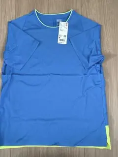 UNIQLO ドライEX　クルーネックTシャツ ブルー