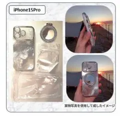 【新品】iPhone15Pro クリアケース MagSafe対応 リング付