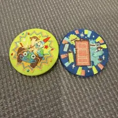 ディズニー 刺繍缶バッジ トイストーリー&モンスターズインクセット