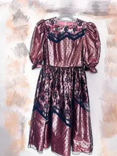 ピンク ヴィンテージ ドレス