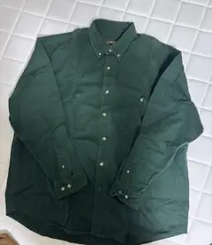 グリーン　メンズ　オーバーシャツ