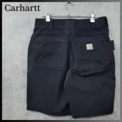 90s 古着 カーハート WIP ワーク ショートパンツ ブラック 32のサムネイル