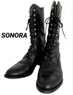 【SONORA】美品✨ソノラ レザー ヴィンテージ ブーツ ウエスタン イタリア ◇Sonora◇ソノラ 23.5cm ウエスタンブーツ レザー 茶色
