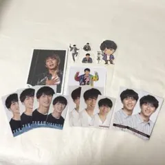 【15点セット】ジャニーズWEST 濵田崇裕 写真 ステッカー デタカ3種