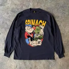 POPEYE ポパイ ロンT 長袖 Ｔシャツ ブラック XL