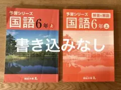 【書き込みなし】早稲アカ　予習シリーズ　国語　小6上