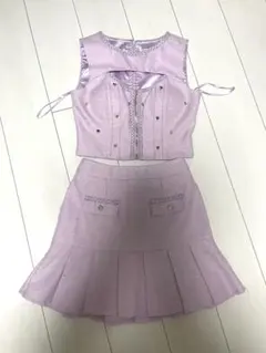 [an]セットアップ ツイード ドレス