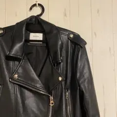 訳あり！Bershka ブラック ライダースジャケット
