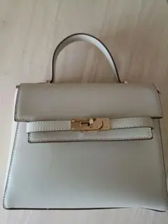 ハンドバッグ フォーマル ビジネス グレージュ