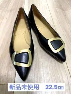 ※最終お値下げ　オデット エ オディール　黒　ポインテッドトゥ フラットシューズ