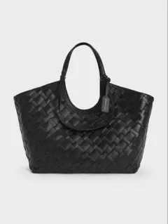 CHARLES & KEITH Ivette イヴェット ウーブントートバッグ