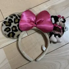 ミニーヒョウ柄カチューシャ