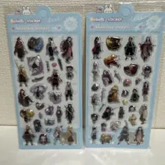 鬼滅　3D 立体　ぷくぷくシール　2枚セット