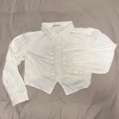 パフスリーブミニ丈シャツ