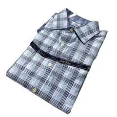 Brooks Brothers マドラスチェック コットンシャツ 水色 青 紺