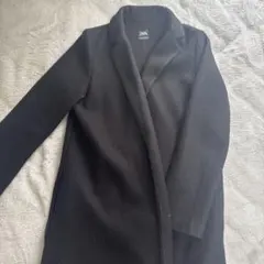 ZARA 黒 チェスターコート M