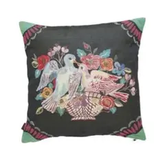 新品　ナタリーレテ　クッションカバー　バード　45×45cm 鳥　とり　ゴブラン