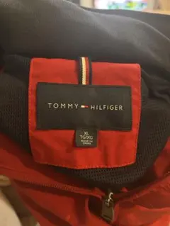 TOMMY HILFIGER レッドナイロンジャケット XL